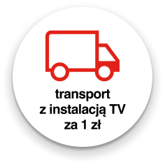 Transport z instalacją TV za 1 zł